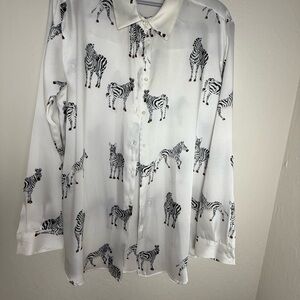 Vintage Zebra Zara Blouse